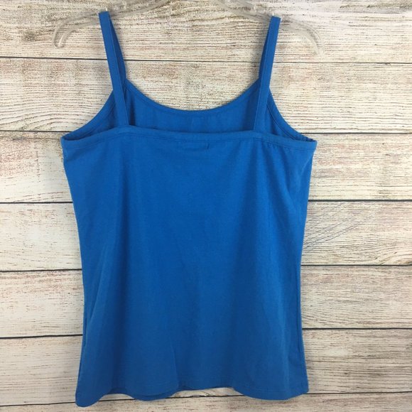 Spring & Mercer Camisole Tank Top Solid Blue - Picture 4 of 9